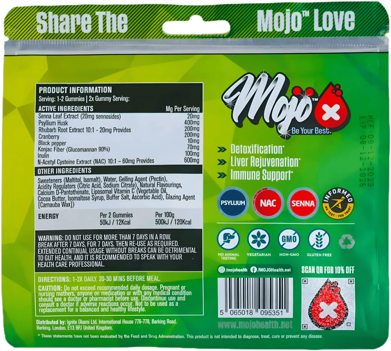 MOJO™ DETOX Gummies (Post-Checkout)